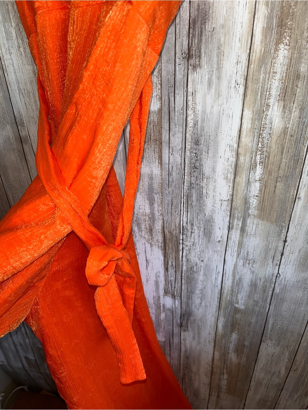 Hutch Tangerine Ruffle Wide Leg Jumpsuit Size 14P Petite NWT - Picture 7 of 11